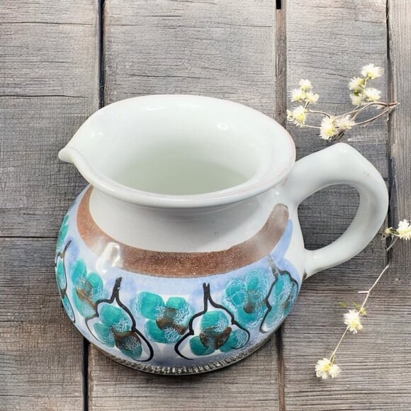 Hand Made Signed RSA Pottery Rifa Vietri Small Pitcher Creamer Hand Crafted VTG - Picture 2 of 11